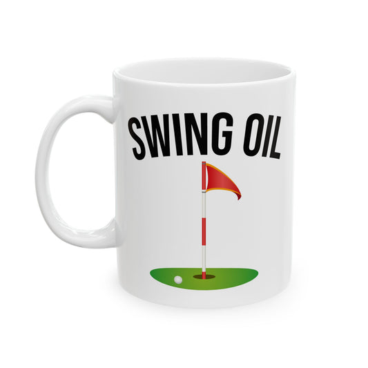 Golf Mug Swing Oil Ceramic Mug
